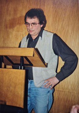 Fritz Maurer am Rednerpult